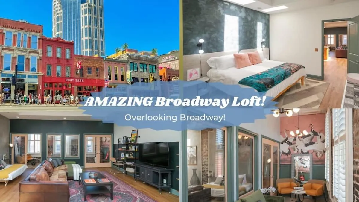 Villa Broadway Penthouse Above Live Music & Bars Nashville Сasa de vacaciones